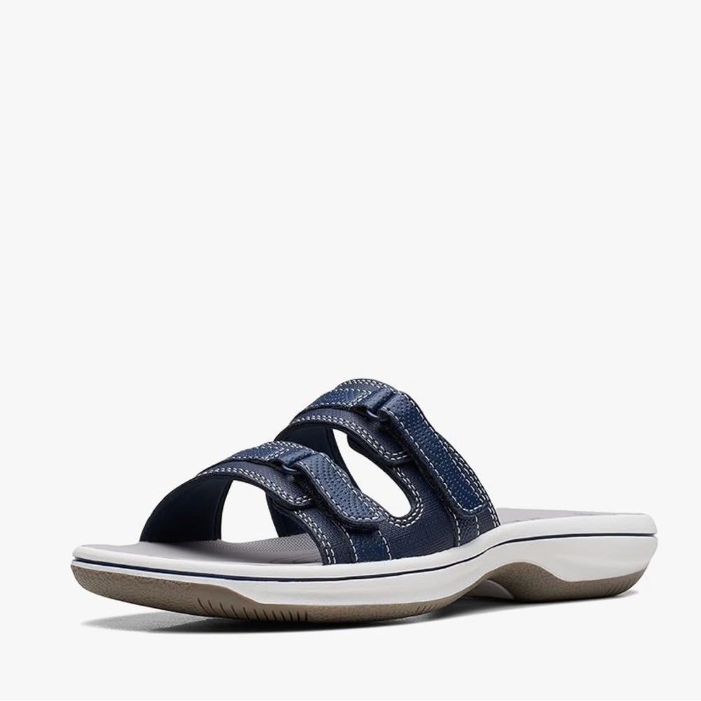 NEW Clarks Women's Breeze Piper Slide Sandal Size: 10